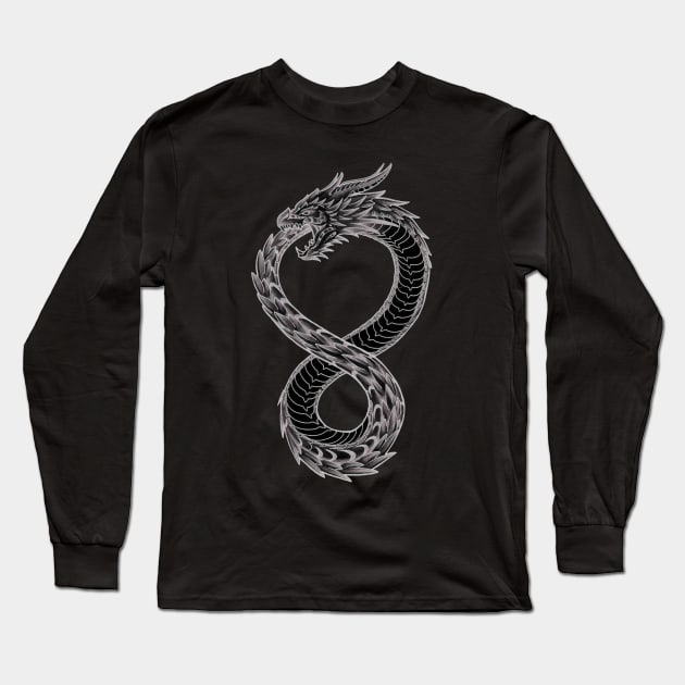 C000016397 - Ouroboros Takeshi Kovacs Tattoo Altered Carbon Long Sleeve T-Shirt by Bevatron